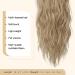 FESHFEN Blonde & Ash Blonde Mixed Curly Wavy Drawstring Ponytail Extension 18 inch - Synthetic Hairpiece for Women - Buy Online on SooperMarket.com