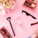 7-Piece Eyelash Mascara Tool Set for Women - Applicator, Lash Guard, Comb Separator, Curler, Tweezers - Black Pink - Buy Online on SooperMarket.com