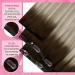 Youngsee Real Hair Balayage Clip-In Extensions - 40cm Dark Brown & Blonde 120g (7PCS) - Perfect for Volume & Length - Buy Online on SooperMarket.com