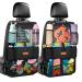 SURDOCA Car Organiser Car Seat Organiser - 4th Generation Enhanced Car Organiser Back Seat for up to 10.5 iPad 9 Pockets Kids Toy Storage Water Proof Back Seat Protector for Kids Black 2pcs 2pc Black