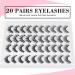 MAANGE 3D Faux Mink Eyelashes Set - 20 Pairs Reusable, Handmade, Natural & Dramatic Styles - Buy Online on SooperMarket.com