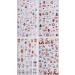 JMEOWIO 3D Embossed Christmas Glitter Nail Art Stickers Decals Self-Adhesive 5D Snowflake Xmas Winter Holiday Santa Cute Nail Supplies Nail Art Design Decoration Accessories 4 Sheets - Buy Online on SooperMarket.com