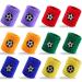 12 Pack Sweatband Football Absorbent Wristbands Wrist Sweatband for Football Basketball Athletics