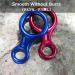 Azarxis 35kN Figure of Eight Descender - Blue Climbing Gear for Outdoor Recreation | International Shipping - Buy Online on SooperMarket.com