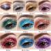 Mermaid Sequins Glitter Gel Set for Body, Hair, Face, Nails - Long Lasting & Waterproof - 10 Colors Available - 2PCS (8 RED) - Buy Online on SooperMarket.com