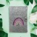 Cozy Raccoon Mutterpass Cover - Pink Felt Rainbow Design | Made in Germany | Perfect Gift for Expecting Mothers with Pockets for Insurance Card & Ultrasound Images - Buy Online on SooperMarket.com