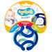 OgoBolli Gummi Teething Ring Textured Sensory Ball Toy for Babies & Toddlers - Stretchy  Soft Non-Toxic Silicone - Age 6+ Months - Blue Blueberry