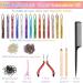 Xinzistar 14 Colors 2800 Strands Hair Tinsel Extension Kit Holographic Sparkle Hair Glitter Strands Rainbow Coloured Hair Extensions Fairy Dazzle Hair Extension for Festival Women Girls Kids Party - Buy Online on SooperMarket.com