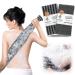 Yiclick 2 Pack Exfoliating Washcloth Towel - Exfoliating Body Scrubber Exfoliator Loofah Sponge Wash Cloth Korean & Japanse & African Net Sponge Rag - Soft+Rough Back Scrubber Washer for Shower Bath Black