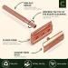 Eco-Friendly Rose Gold Razor Plane & Stand | Women's Zero Waste Safety Razor | Metal Plastic-Free Shaving for Intimate Areas - Buy Online on SooperMarket.com