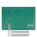WA Portman Precision Craft Knife & Cutting Mat Set with 2-sided 12x18 Inch Self-Healing Craft Cutting Mat & 2 Precision Knives with 50 Extra Hobby Knife Blades - Hobby Mat with Craft Knife Set