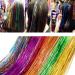 4200 Strands Hair Tinsel Extensions - 14 Vibrant Colors - Long Straight Synthetic Hair Extensions for Women, Girls - Ideal for Party, Cosplay - 36.6 Inches - Buy Online on SooperMarket.com