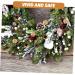 HOMSFOU 175 Pcs Christmas Wreath Decoration Red Berries Pine Needles Fake Fruit Home Decor Bouquet Flower Picks Diy Crafts Photography Eucalyptus Fruits Dried Fruit Self Made Ornaments Assorted Colorx5pcs 2.2x2.2cmx5pcs - Buy Online on SooperMarket.com