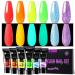 Ur Sugar polygel set colors 6 coly extension gel nails set poly nail gel tubes nail extension builder gel for nail nail set milling cutter Extension nail summer color color color