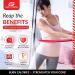 Gate Fitness Weighted Hula Hoop 3.1 lb for Adult Weight Loss - Red-Black 8 Segment Ring with Soft Foam Padding - Indoor/Outdoor Core Workouts for Fat Burning - Buy Online on SooperMarket.com