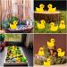100Pcs Mini Resin Ducks Realistic Micro Landscape Ornament | Cute Baby Bath Toy | Aquarium & Dollhouse Decor - Yellow - Buy Online on SooperMarket.com