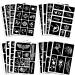 Qpout Tattoo Stencils For Kids Adults  16 Sheets Henna Tattoo Stencil Kit  Small and Big Tattoo Stencils Designs  Tattoo Stencils for Real Tattoos  Skeleton Spider Owl Flower Butterfly Tribal Totem