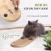 Ruby Road Wall Mounted Cat Scratching Post - Wooden Sisal Scratcher for Indoor Cats - Modern Cat Wall Furniture (22 x 5.7 inches) - Buy Online on SooperMarket.com