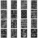 Qpout Tattoo Stencils Kit - 16 Sheets for Kids & Adults | Various Small & Big Designs - Skeleton, Spider, Owl, Flower, Butterfly, Tribal Totem | Ideal for Real Tattoos - Buy Online on SooperMarket.com