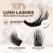 Lashview 144 PCS 3D Cluster Lashes - DIY Mega Volume Eyelash Extensions | Reusable Super Thin Band Individual Lashes - Buy Online on SooperMarket.com