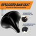 Bikeroo Oversized Bike Seat for Peloton & Road Bikes - Wide Cushion Saddle Replacement for Men & Women - Indoor Comfort (Elastomer Springs) - Buy Online on SooperMarket.com