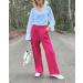 Vetinee High Waisted Wide Leg Dress Pants with Pockets - XXL Magenta - Buy Online on SooperMarket.com
