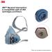 3M 7502 Reusable Respirator Half Facepiece - Medium Size | Compatible with Bayonet Cartridges/Filters for Gases, Vapors, and Dust - Buy Online on SooperMarket.com