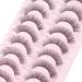 Parriparri Russian Hybrid Strip Lashes - 10 Pairs of Natural Wispy Fluffy D Curly Cat Eye False Eyelashes for Lightweight 3D Effect - Russian-27 - Buy Online on SooperMarket.com