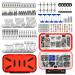 GOANDO Fishing Lures Fishing Gear Tackle Box Fishing Attractantsfor Bass Trout Salmon Fishing Accessories Including Spoon Lures Soft Plastic Worms Crankbait Jigs Fishing Hooks 238 Pcs Fishing Accessories