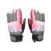 Ultrasport Advanced Ski children's gloves Rocky flexible finger glove with a lot of freedom of movement water resistance windproof for 6 14 years tight-fitting cuffs reflective prints for 12-14 years black/gray/white/pink