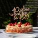 Arthsdite 40 Is Fine When You Look 29 - Happy Birthday Cake Topper 40th Birthday for Women Boss Wife Co-workers Sisters Best Friends Cake Decoration- Rose Gold Glitter - Buy Online on SooperMarket.com