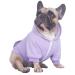 iChoue French Bulldog Frenchie Clothes Hoodies For Dogs Pug English Boston Terrier Bully Pitbull Corgi Sweatshirt Sweater Clothing - Light Purple/Medium Medium (Pack of 1) Light Purple