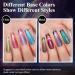 MIZHSE 9D Cat Eye Gel Nail Polish Set - 6 Colors with 2 Magnetic Sticks | Chameleon Galaxy Effect | Soak Off Nail Art Gift for Ladies - Buy Online on SooperMarket.com