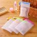 100 PCS Exfoliating Mesh Soap Pouch Bubble Foaming Net Soap Bag Soap Saver Pouch Drawstring Holder Bags Soap Net(Random color)  9*15cm