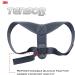 Tensor Posture Corrector Adjustable Back Support for Women and Men Helps Promote Proper Posture Black - Buy Online on SooperMarket.com