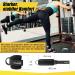 GYMERK Foot Loops Cable Pull - 2pcs Comfortable 7mm Padding Elastic Kickbacks for Men & Women - Black - Buy Online on SooperMarket.com