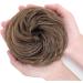 Thick Synthetic Hair Bun Extensions - Messy Hair Scrunchies for Women - Medium Brown to Coffee Brown (45g) - Light Brown Updo Ponytail Hairpiece - Buy Online on SooperMarket.com