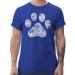 Shirtracer - T-Shirt Men - Gift for Dog Owners - High Five Dog Paw 3 Royal Blue 4XL Large Sizes