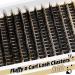 Veleasha 80D Fluffy Lash Clusters - 192PCS D Curl Volume Eyelash Extensions 10-18mm - Soft DIY Cluster Lashes for Home Use - Buy Online on SooperMarket.com