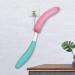 Exfoliating Shower Body Brush with Curved Handle - Green-White - Buy Online on SooperMarket.com