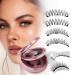 Magnetic Lashes 2 Pairs Reusable Magnetic Eyelashes with Applicator No Glue Magnetic Eye lashes Natural Look without Eyeliner Magnetic Lashes Kit(magnetic lashes-Y1+Y3) CX-Y1+Y3