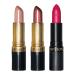 Revlon Super Lustrous Lipstick Set - 3 Piece High Impact Multi-Finish Gift Set - Buy Online on SooperMarket.com