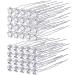 40 Pack Bridal Wedding Hair Pins Rhinestone Hair Clips Accessories for Women and Girls (Style D)