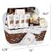 Coconut Milk Spa Gift Basket for Women - 18pc Bath Set with Bombs, Bubble Bath, Shower Gel, Scrub & More - Buy Online on SooperMarket.com