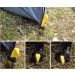 MUDOR 12 Inch Plastic Tent Stakes - 12 Pcs Heavy Duty Pegs for Camping, Outdoor, Beach, and Garden Use - Buy Online on SooperMarket.com