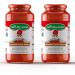 Roasted Garlic Pasta Sauce La San Marzano 100% Product of Italy 24 Oz Jar Ingredients With San Marzano Tomatoes DOP Quality (Pack of 2)