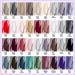 Lavender Violets 42-Piece Gel Nail Polish Set with Top Coats - Fall/Winter UV LED Gel Shades C958 - Buy Online on SooperMarket.com