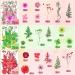 223 Pieces Real Dried Flowers, Leaves & Butterfly Stickers Set - Colorful Natural Daisies & Adhesive Decals for DIY Resin Jewelry & Nail Crafts - Buy Online on SooperMarket.com