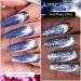 MEET ACROSS Reflective Glitter Cat Eye Gel Nail Polish Set - Magnetic UV Gel for Nail Art Salon & DIY - Buy Online on SooperMarket.com