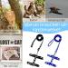 Adjustable Nylon Cat Leash (2 Pieces) - Soft Leash for Kittens Puppies & Rabbits | Marienk fer Print | Black & Blue - Buy Online on SooperMarket.com